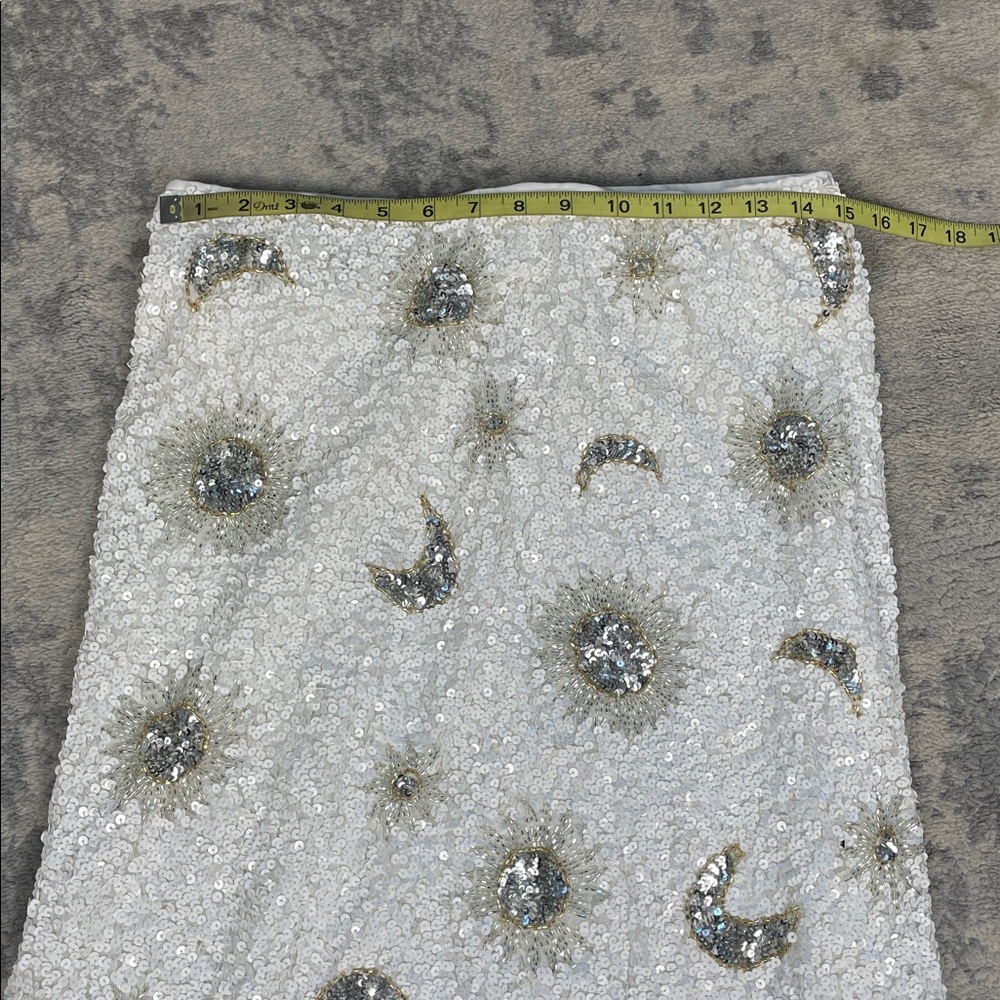 New Show Me Your Mumu Celestial Sequin Sun Moon RSVP Skirt Last Call Top Set L - Picture 12 of 13